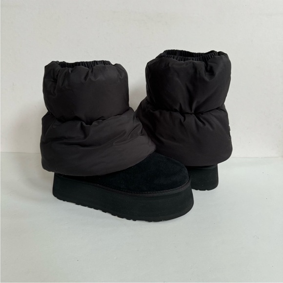 UGG Classic Mini Dipper Puffer Platform Boots- 7